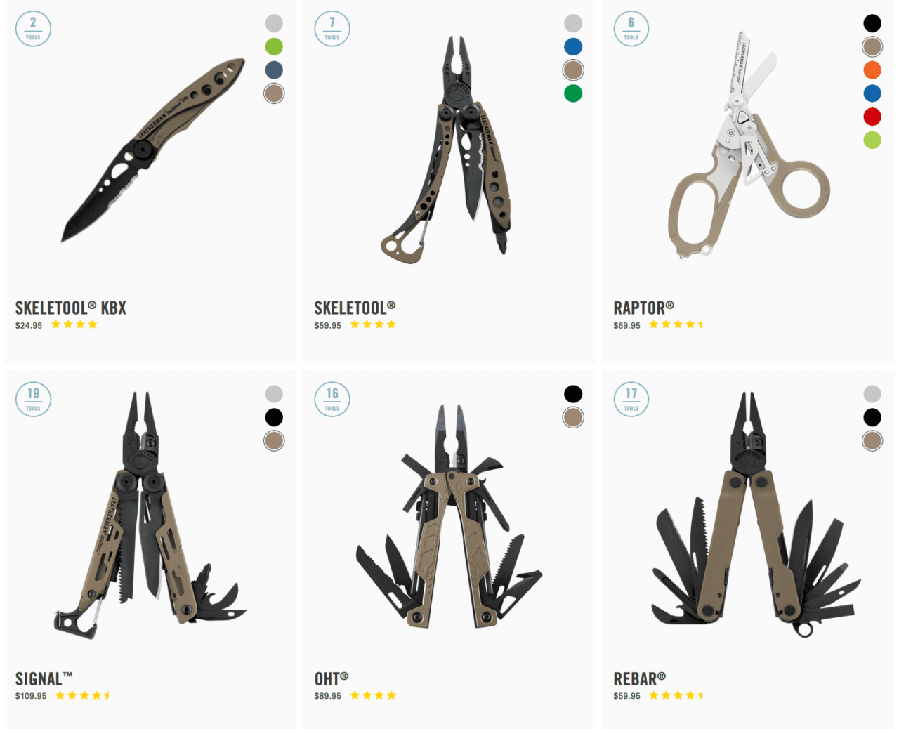 Leatherman has a New Coyote Tan Collection