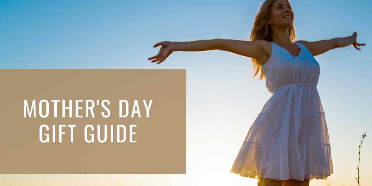 Mother's Day Gift Guide with mom out stretched hands