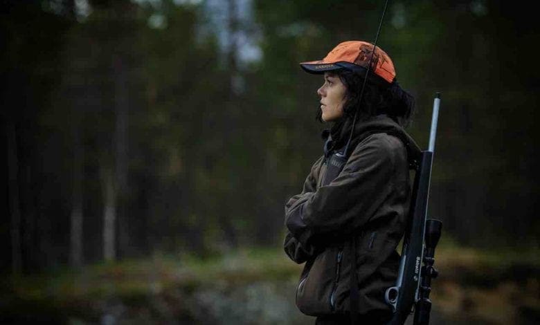 Woman hunting in Europe