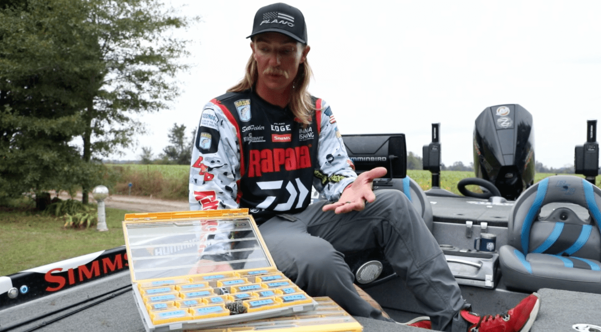 Pro Angler, Seth Feider keeps the EDGE Terminal box handy at all