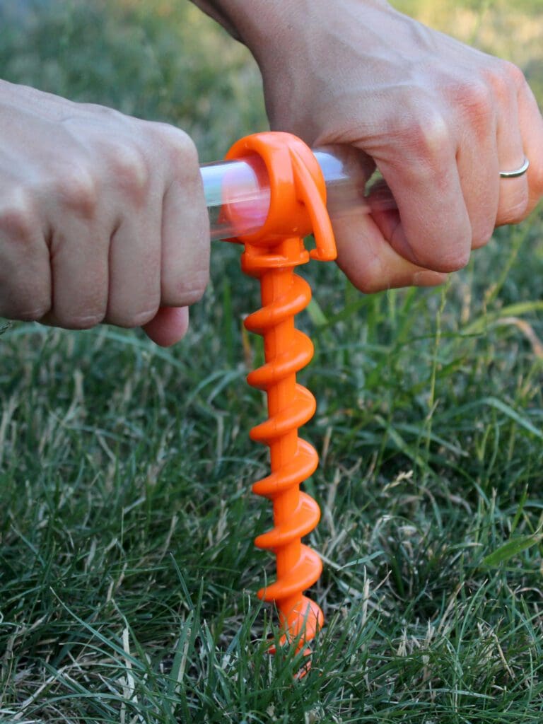 The T-Grip to screw in the Orange Screw Ground Anchor