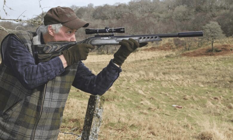 Man Hunting with a 22 Rifle