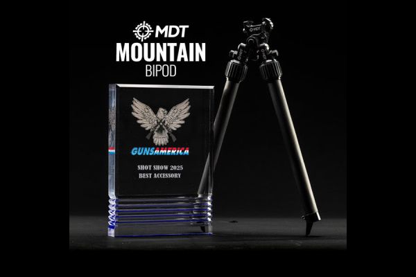 MDT Mountain Bipod Wins 2025 Guns America SHOT Show Best Accessory Award