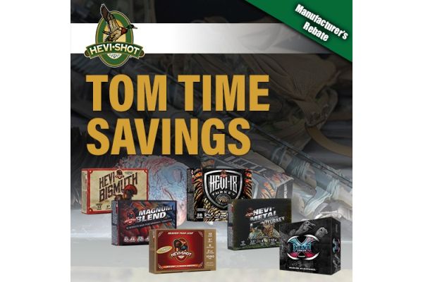 HEVI-Shot Ammunition Kicks Off Its Tom Time Rebate Program