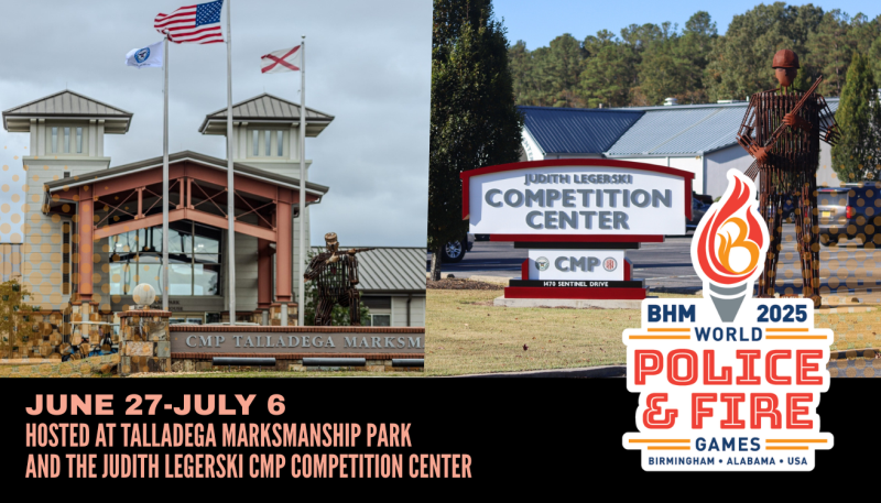 CMP to Host Select Events of 2025 World Police & Fire Games in Alabama