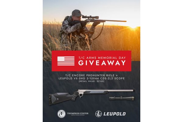 Thompson/Center Arms and Leupold Optics Launch Memorial Day Giveaway Featuring ENCORE PROHunter Rifle and VX-5HD Scope Package