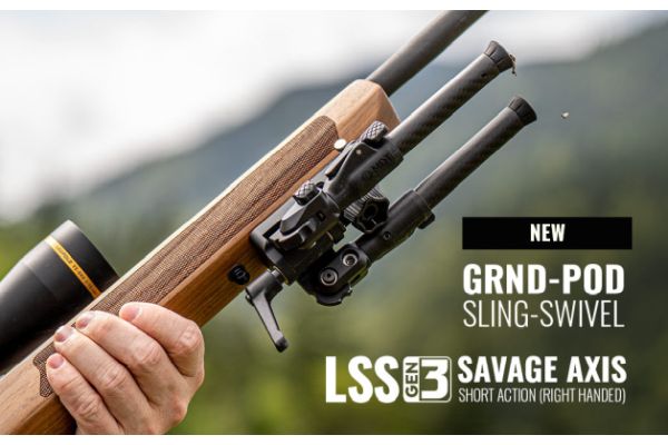 MDT Expands LSS GEN3 Lineup with Short Action Savage Axis and a Sling Swivel Mounted GRND POD!
