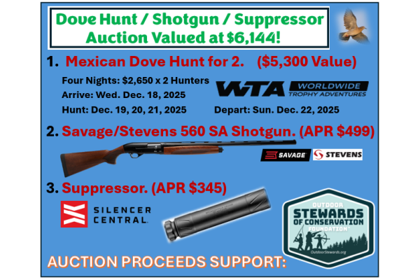 Worldwide Trophy Adventures Donates Hunt in Mexico to Support Outdoor Stewards of Conservation Foundation