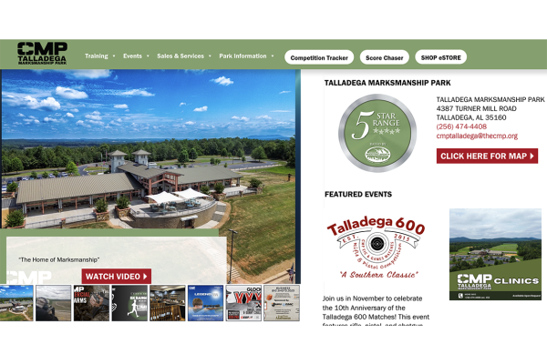 CMP Announces New Website Launch for Talladega Marksmanship Park