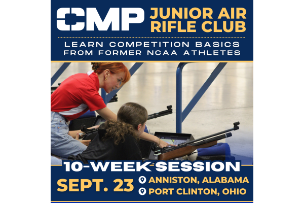CMP’s Junior Rifle Club for All Skill Levels Opens in September