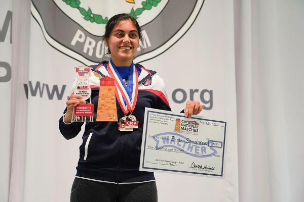 Sanghera Leads 2025 National Air Pistol Championship at Camp Perry