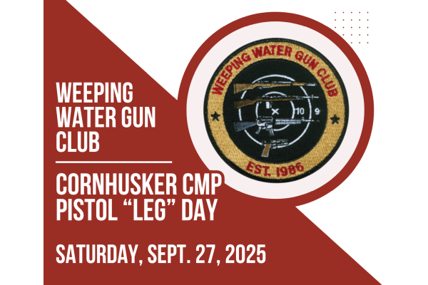 Weeping Water Gun Club Set to Host CMP Pistol Leg Day in September