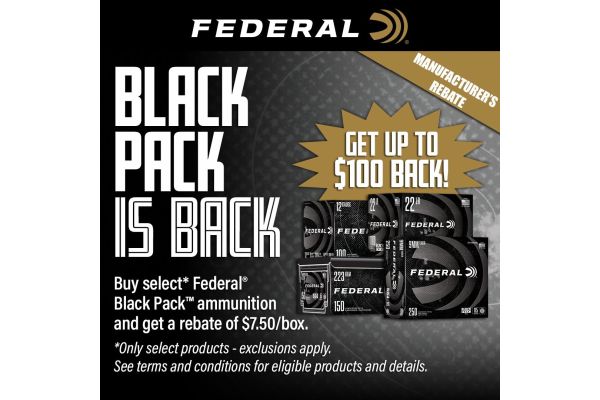 Federal Ammunition’s Black Pack Rebate Returns for Black Friday