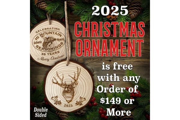 Hi Mountain Seasonings Announces Free Limited Edition Christmas Ornament with Purchase of 9 or More.
